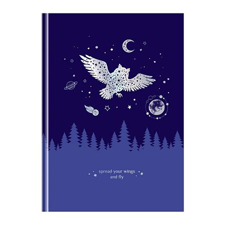 Записная книжка А5 80л. BG "Немного волшебства", soft-touch ламинация, тиснение голографической фольгой, блок в точку
