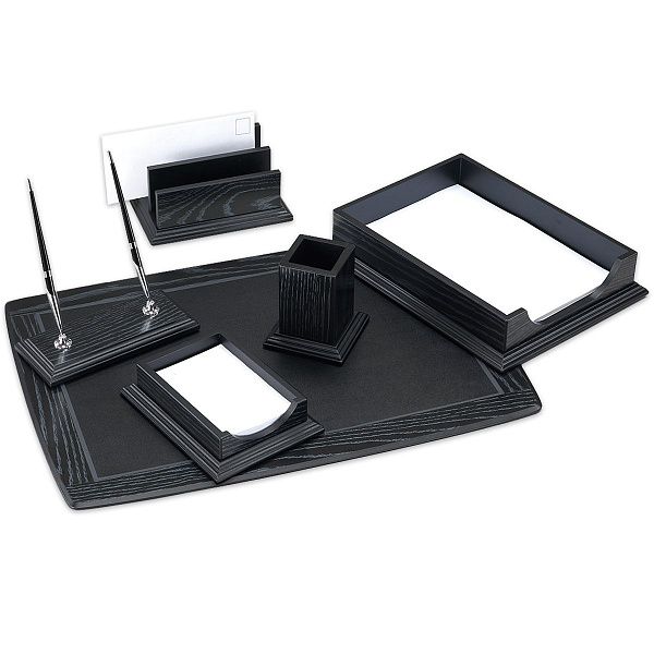 Набор настольный Delucci 6 предметов, черный дуб