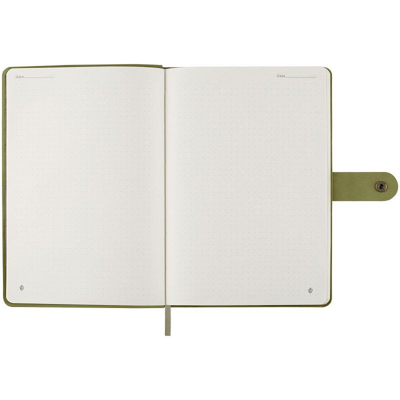 Записная книжка А5 80л., ЛАЙТ, кожзам, Greenwich Line "Outline. Cotton", с замком, тиснение фольгой, внутренний карман, блок в точку