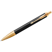 Ручка шариковая Parker "IM Premium Black/Gold GT" синяя, 1,0мм, кнопочн., подарочная упаковка