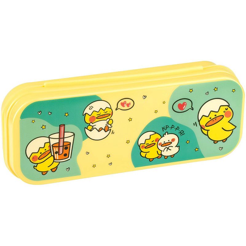 Пенал-футляр, 215*90*43 СТАММ "Утки", желтый 