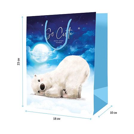 Пакет подарочный 18*23*10см ArtSpace "So cute", ламинированный