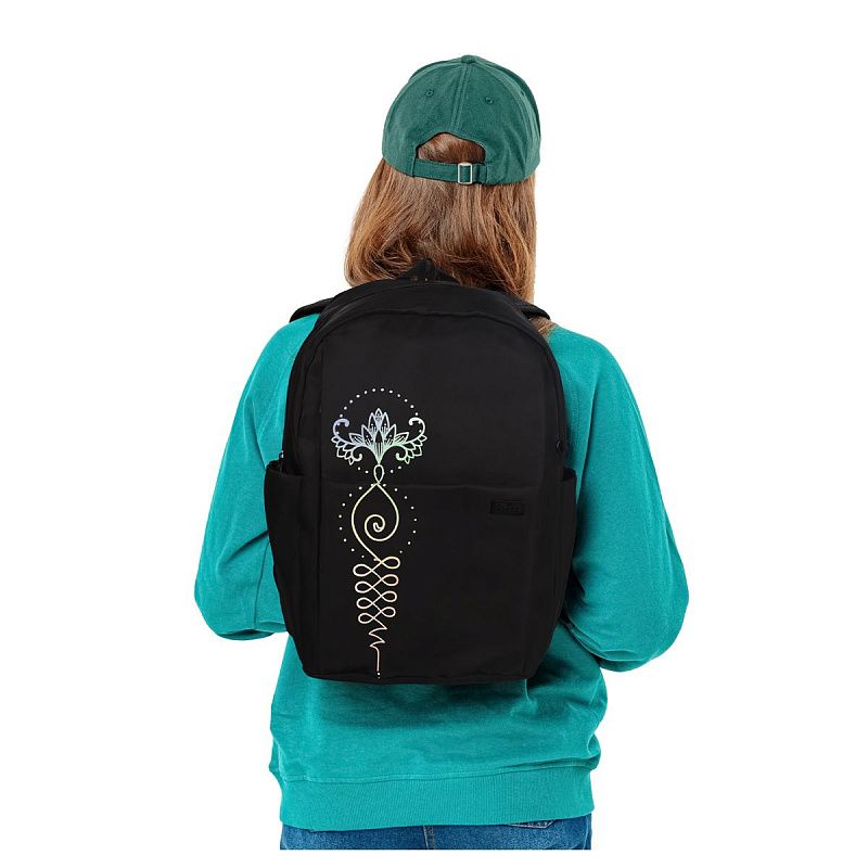 Рюкзак Först F-Spiritual "Sacred symbols" 40,5*29*15,5см, 2 отделения, 5 карманов, уплотненная спинка 