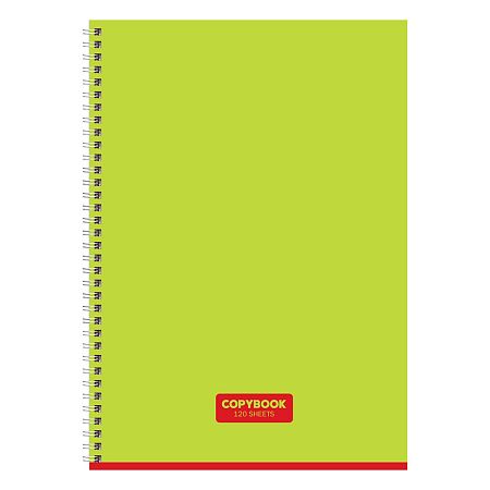Тетрадь 120л., А4, клетка, на гребне BG "Copybook", глянцевая ламинация
