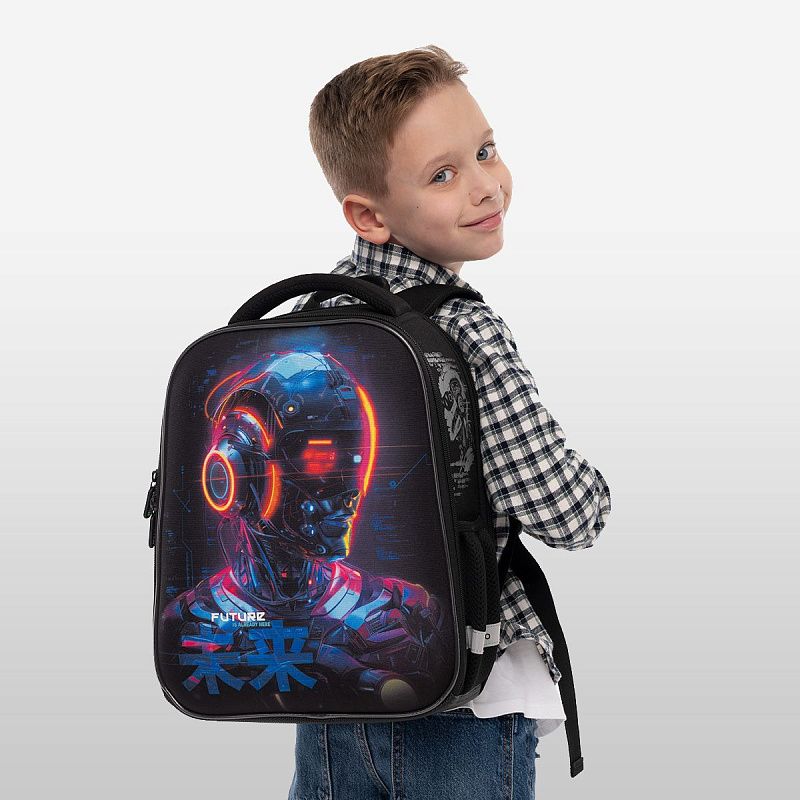 Ранец Berlingo Expert Mini "Cyberpunk" 36*27*14см, 2 отделения, 2 кармана, анатомическая спинка 