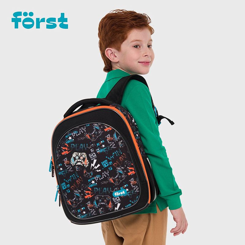 Ранец Först F-Light "Flawless Victory" 36*27*15см, 2 отделения, 2 кармана, анатомическая спинка 