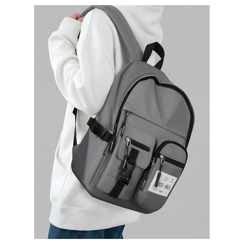 Рюкзак Berlingo Tasty "Graphite robusta", 40*28*17см, 1 отделение, 8 карманов, уплотненная спинка 