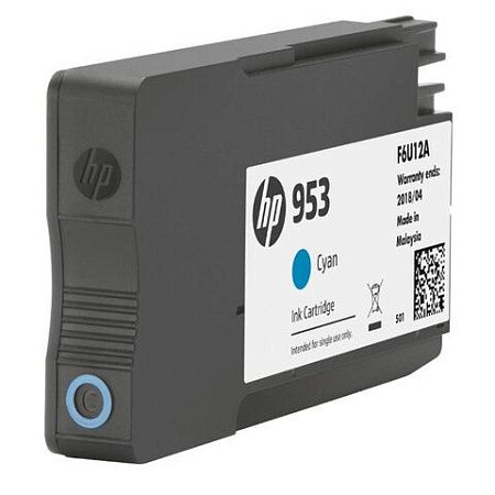 Картридж струйный HP (F6U12AE) Officejet Pro 8710/8210, №953, голубой, ресурс 700 стр., оригинальный 