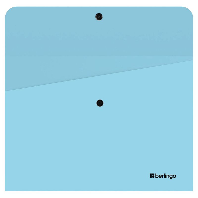 Папка-конверт на кнопке Berlingo "Instinct" А4, 330мкм, аквамарин 