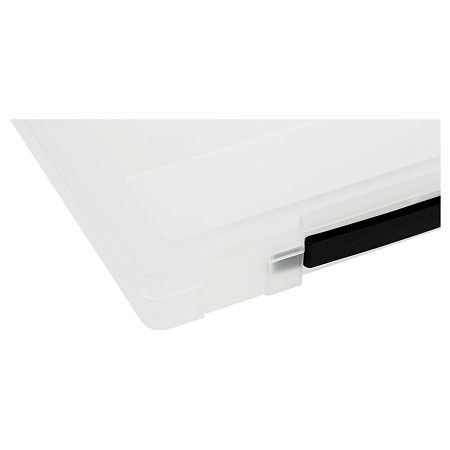 Портфель СТАММ с выдвижной ручкой, 270*350*45мм, прозрачный 