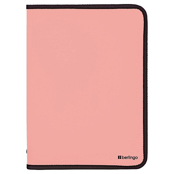 Папка на молнии Berlingo "Instinct" А4, 500мкм, фламинго