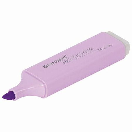Текстовыделитель BRAUBERG "ORIGINAL PASTEL", ЛАВАНДОВЫЙ, линия 1-5 мм, 151695 