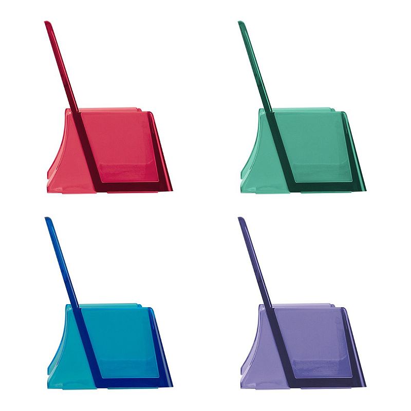 Подставка для визиток настольная СТАММ, 40*100мм, пастельные цвета, ассорти