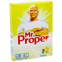 Средство для мытья полов и стен Mr.Proper "Лимон", порошок, 400г 