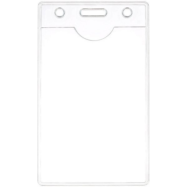 Бейдж вертикальный OfficeSpace, 63*105мм (размер вставки 55*85мм), без держателя