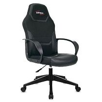 Кресло компьютерное BRABIX "Alpha GM-018", ткань/экокожа, черное, 532636, GM-018_532636 Кресло компьютерное BRABIX "Alpha GM-018", ткань/экокожа, черное, 532636, GM-018_532636