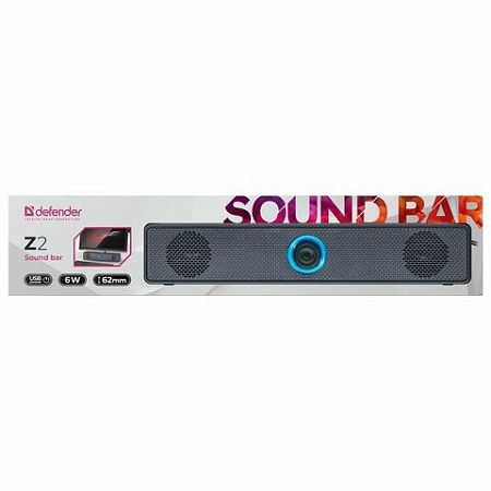 Саундбар DEFENDER Z2, 2.0, 6 Вт, питание от USB, 65102