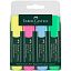 Набор текстовыделителей Faber-Castell "48" 04цв., 1-5мм, пластик. уп., европодвес
