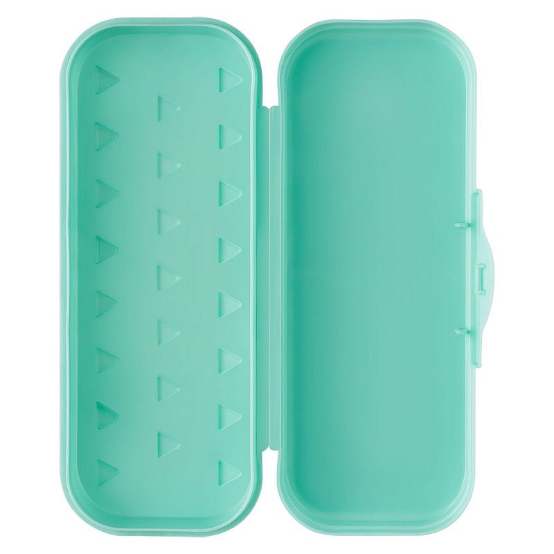 Пенал-футляр, 215*90*43 СТАММ "Коты", бирюзовый 