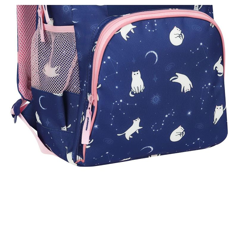 Рюкзак ArtSpace School "Cat curious", 44*31*16см, 1 отделение, 4 кармана, уплотн. спинка 