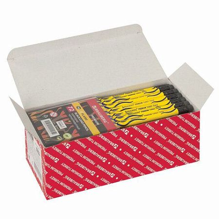 Карандаш чернографитный BRAUBERG "PREMIUM TURKEY", 1 шт., "Flame", НВ, ассорти, дисплей,181565 