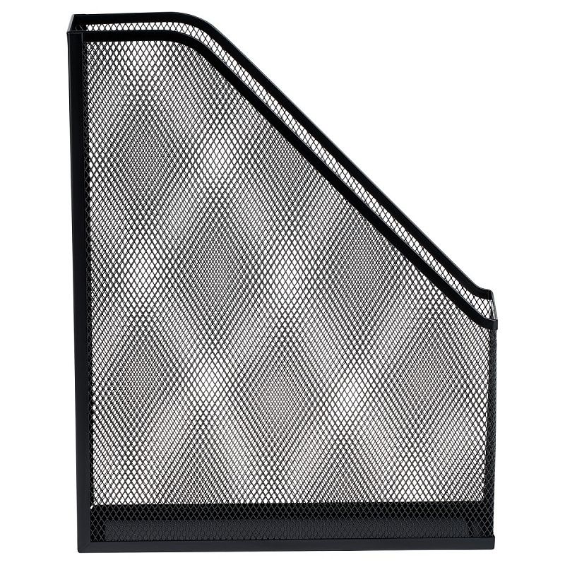 Лоток для бумаг вертикальный СТАММ, металл, черный