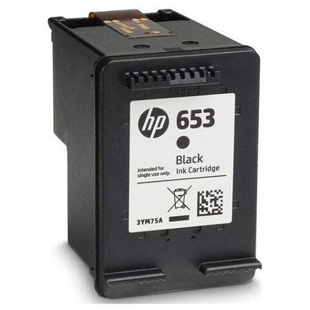 Картридж струйный HP (3YM75AE) DeskJet Plus Ink Advantage 6075/6475, №653, черный, 360 страниц, оригинальный 