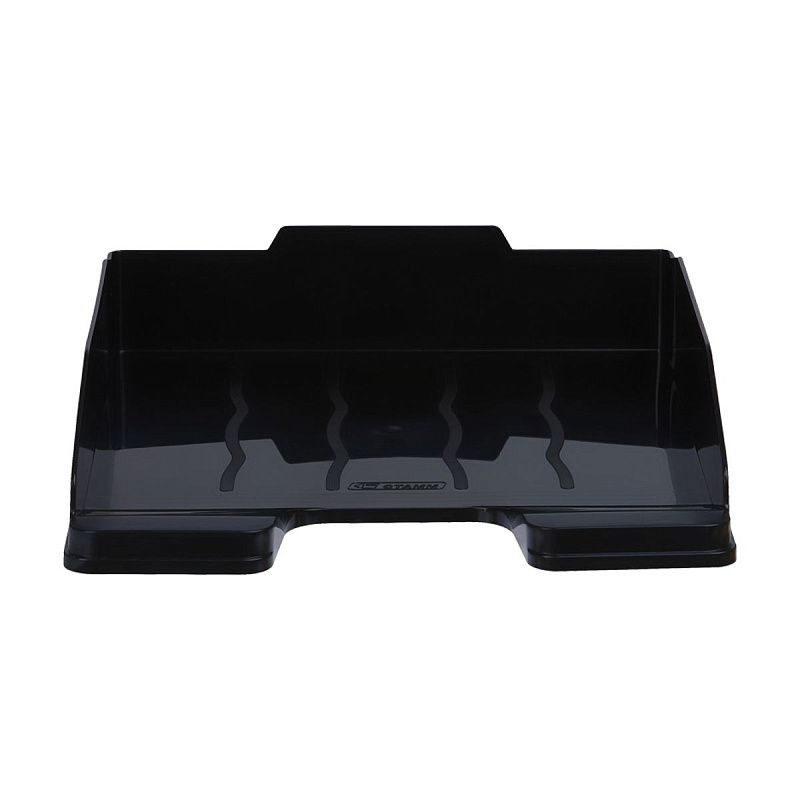 Лоток для бумаг горизонтальный СТАММ "Эксперт", черный