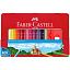 Карандаши цветные Faber-Castell "Замок", 48цв., трехгран., заточ.+2ч/г кар. Grip+ластик+точилка, метал. коробка