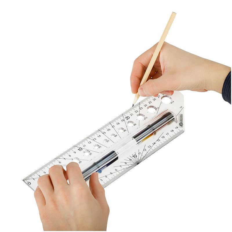 Рейсшина 30см ArtSpace, металлический ролик 