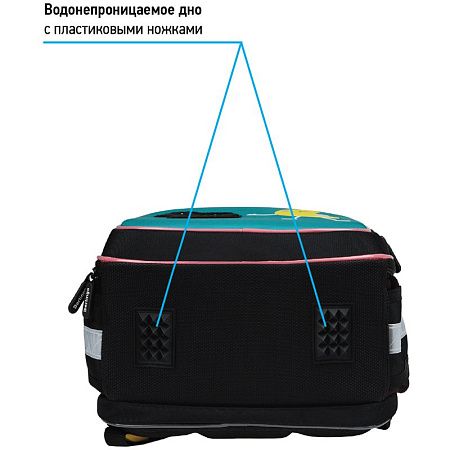 Ранец Berlingo Expert Light облегченный "Run for fun" 38*28*15см, 3 отделения, 2 кармана, анатомическая спинка 