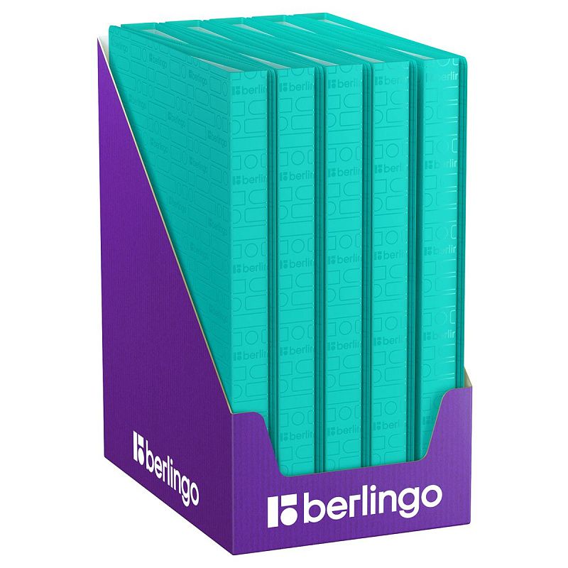 Папка с 40 вкладышами Berlingo "Your Way" А4, 24мм, 600мкм, мятная, с внутр. карманом 