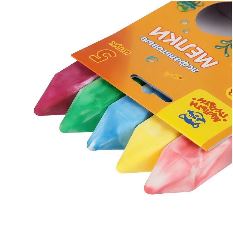 Мелки градиентные для асфальта Мульти-Пульти, 5шт., 5цв., картонная коробка, европодвес 