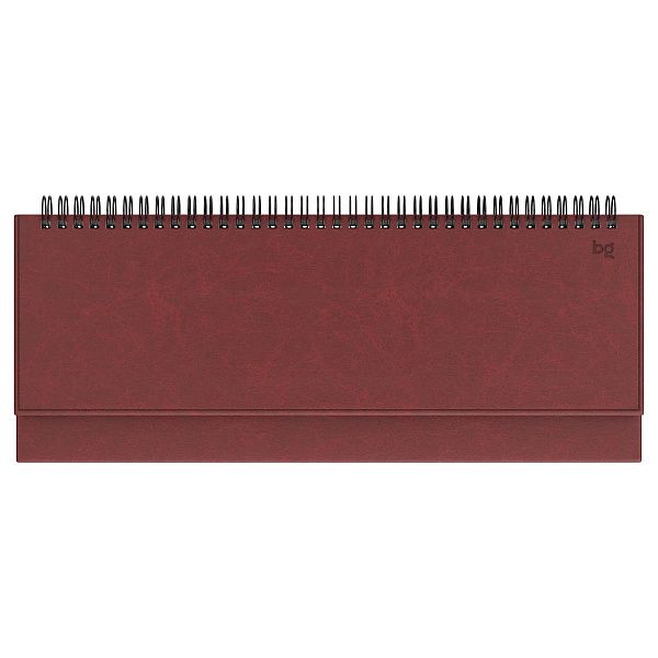 Планинг недатированный, 56л., 330*130мм, кожзам, BG "Nebraska. Dark red", красный