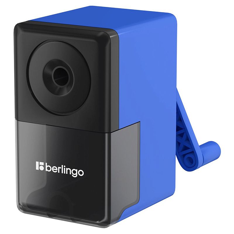 Точилка механическая Berlingo, цвета в асс., пласт. корпус, инд. упаковка 