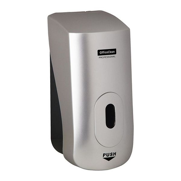 Диспенсер для мыла-пены OfficeClean Professional, наливной, механический, серебряный, 1л. 