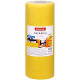 Салфетки для уборки OfficeClean, 25*25, вискоза, желтые, 30шт., в рулоне