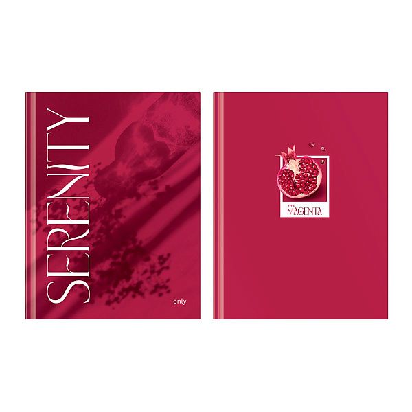 Бизнес-блокнот А5, 80л., евроформат, BG "Viva magenta", soft-touch ламинация