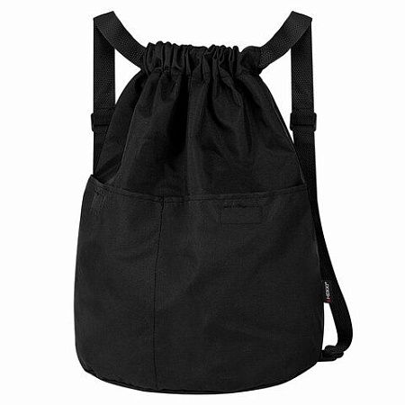 Рюкзак спортивный мешок HEIKKI PACK (ХЕЙКИ), 2 отделения, увеличенный объем, 40х35 см, черный, 272419 