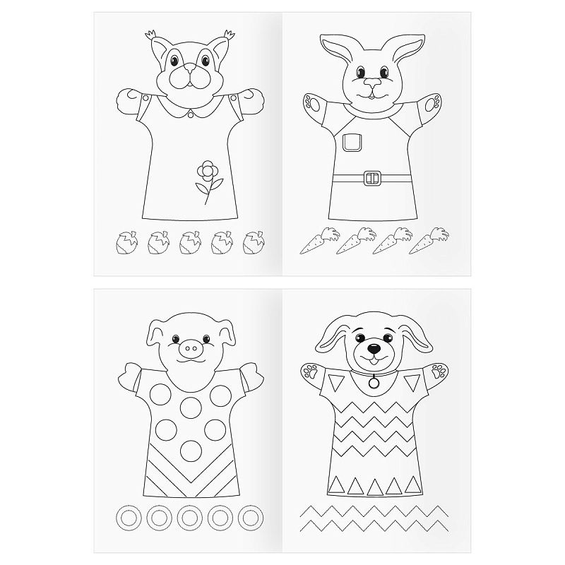 Раскраска А4 ТРИ СОВЫ "Кукольный театр", 16стр.