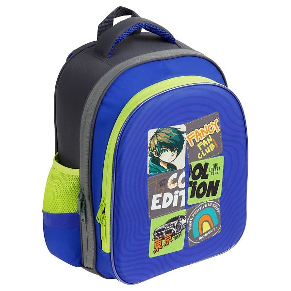 Ранец ArtSpace School Friend Light "Cool Boy" 35*29*12см, 2 отделения, 2 кармана, анатомическая спинка