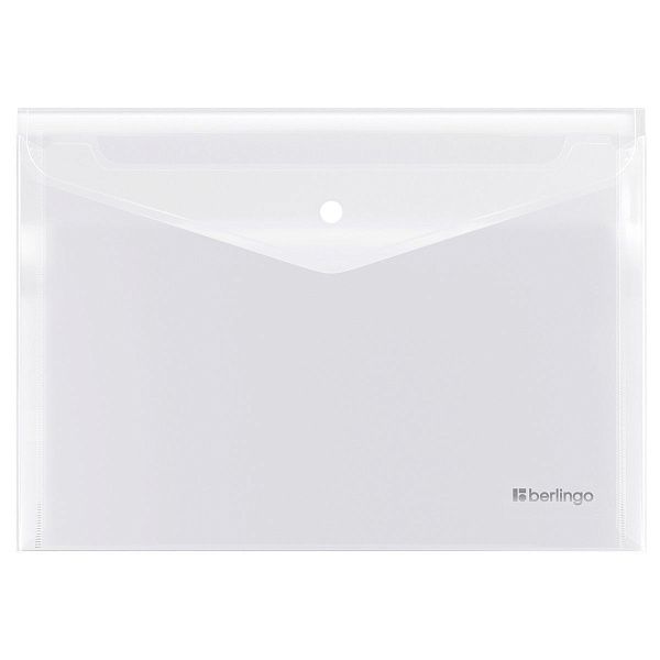 Папка-конверт на кнопке Berlingo "No Secret", А4, 200мкм, матовая