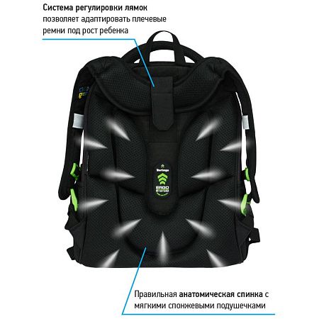 Ранец Berlingo Expert Max "Gaming Zone" 37*28*16см, 2 отделения, анатомическая спинка, дождевик в комплекте 