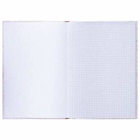 Книга учета 96 л., клетка, твердая, крафт, блок офсет, А4 (200х290 мм), STAFF, 130215