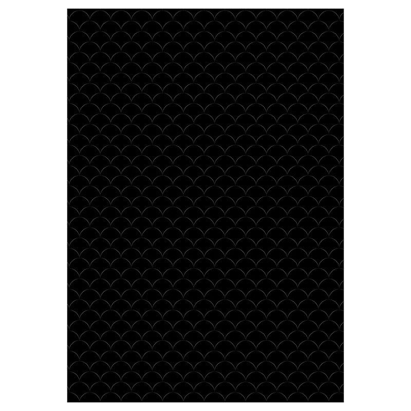 Набор упаковочной бумаги глянц. 70*100см, MESHU "Pattern on black", 80г/м2, ассорти 5 дизайнов