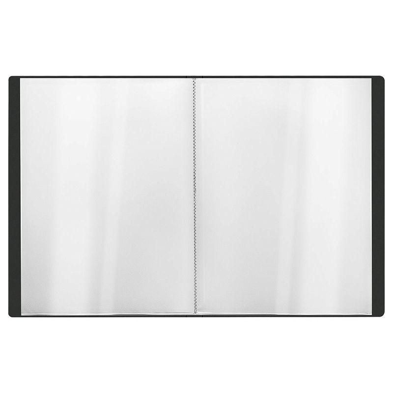 Папка с 20 вкладышами СТАММ "Стандарт" А4, 14мм, 600мкм, пластик, черная 