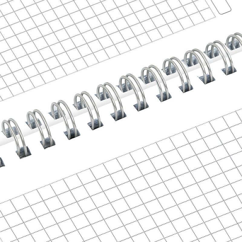 Тетрадь 160л., А4 клетка на гребне BG "Mint mood", soft-touch ламинация, выб. лак, твердая обложка