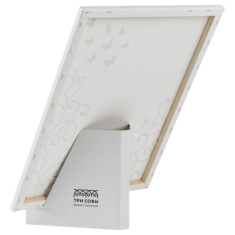 Картина по номерам на холсте с глиттером ТРИ СОВЫ "Загадочность", 40*50, с акриловыми красками и кистями