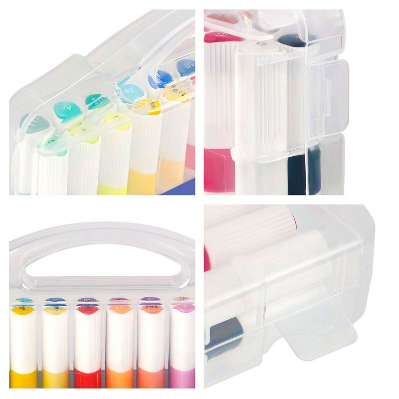 Маркеры акриловые Гамма "Классические", 24 цв., трехгран., пластик.бокс