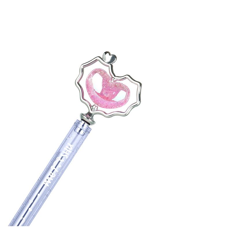 Ручка шариковая MESHU "Heart" синяя, 0,5мм, корпус ассорти 